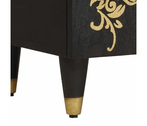 Naktinis Staliukas Su Durelėmis Juoda 50 X 33 X 60 Cm