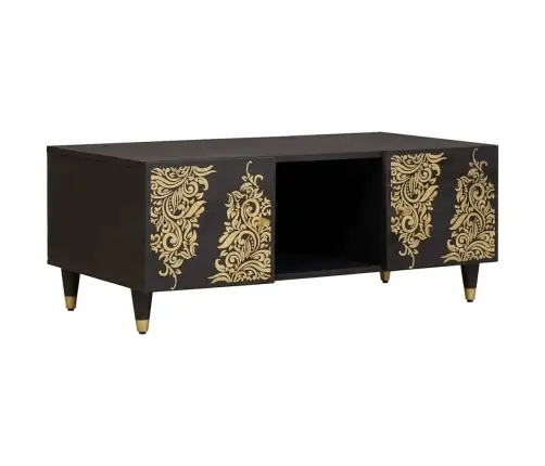 Kohvilaud Must 100 X 54 X 40 Cm Tugev Mango Puu