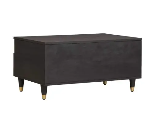 Kafijas Galdiņš Melna 80 X 54 X 40 Cm Cieta Mango Koksne Vidaxl