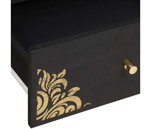 Telerikapp Sahtliga Must 105 X 33 X 46 Cm Tugev Mango Puu