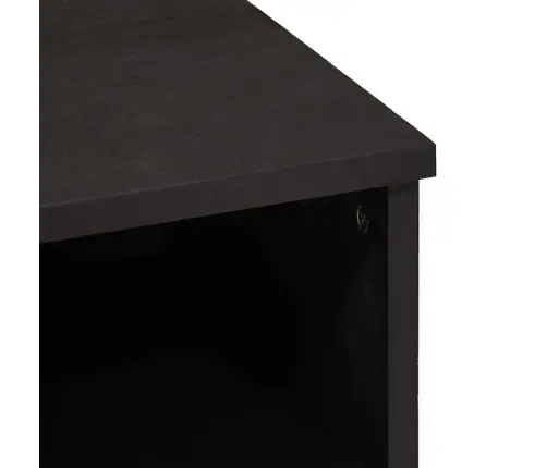 Televizora Skapīša Melna 100 X 33 X 46 Cm Cieta Mango Koksne Vidaxl