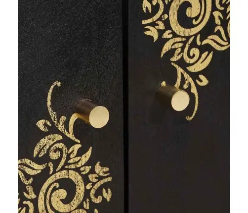 Izlietnes Skapītis Melna 62 X 33 X 58 Cm Cieta Mango Koksne Vidaxl