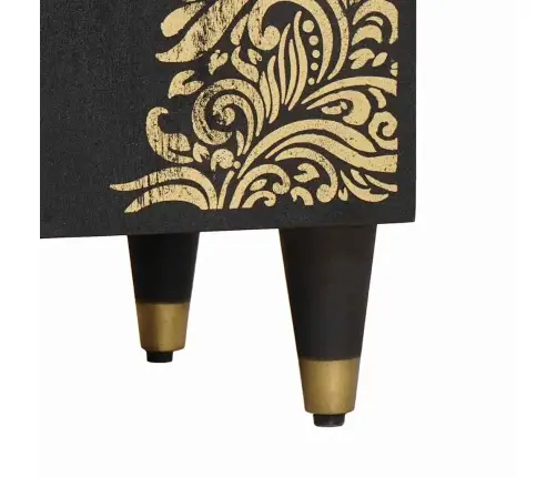 Izlietnes Skapītis Melna 62 X 33 X 58 Cm Cieta Mango Koksne Vidaxl