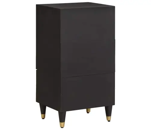 Kõide Sahtliga Riiuliga Must 40 X 33 X 75 Cm Tugev Mango Puu