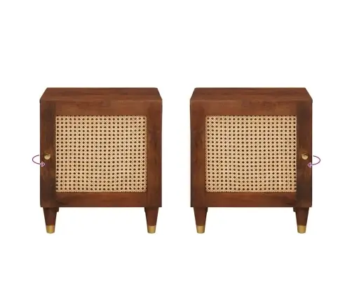 Nakts Skapīši 2 Pcs 40 X 33.5 X 46 Cm Vidaxl