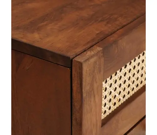 Šalia Lovos Spintelė Su Stalčių Ruda 40 X 33,5 X 46 Cm