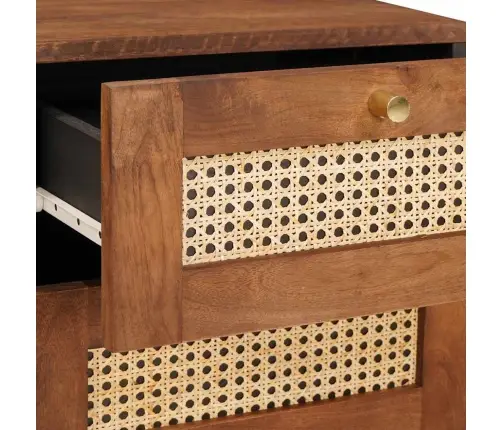 Šalia Lovos Spintelė Su Stalčių Ruda 40 X 33,5 X 46 Cm