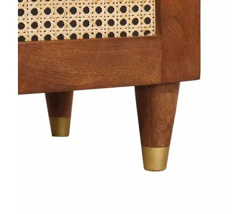 Šalia Lovos Spintelė Su Stalčių Ruda 40 X 33,5 X 46 Cm