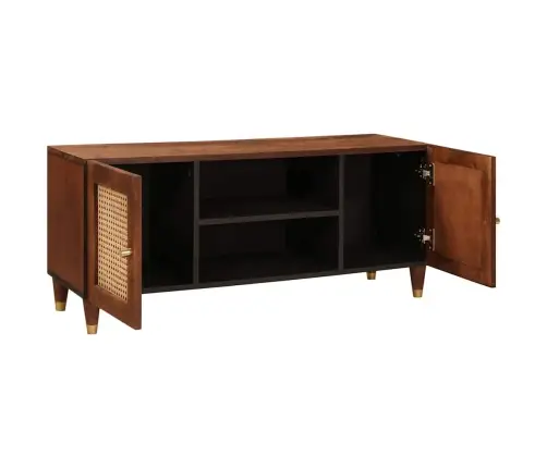 Mediju Uzglabāšanas Skapji Un Plaukti Brūna 105 X 33.5 X 46 Cm Vidaxl