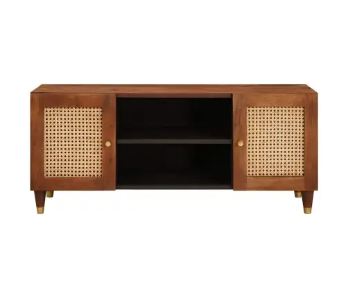 Mediju Uzglabāšanas Skapji Un Plaukti Brūna 105 X 33.5 X 46 Cm Vidaxl