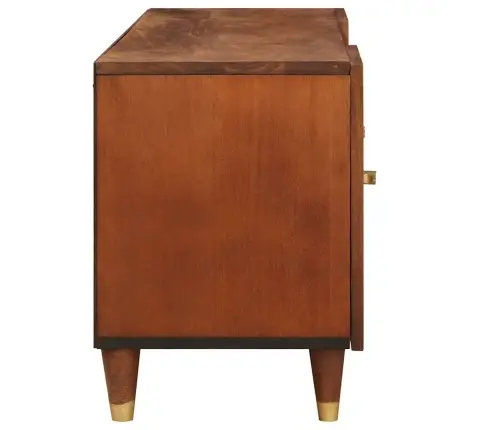 Mediju Uzglabāšanas Skapji Un Plaukti Brūna 105 X 33.5 X 46 Cm Vidaxl