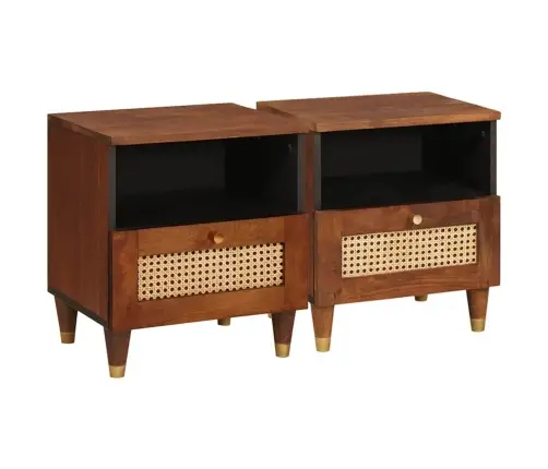 Nakts Skapīši Ar Atvilktni 2 Pcs 40 X 33 X 46 Cm Vidaxl