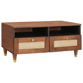 Kafijas Galdiņi Brūna 80 X 54 X 40 Cm Zari Un Ciets Mango Koks Vidaxl