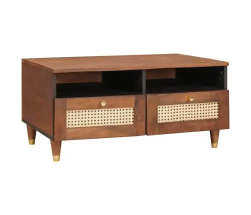 Kohvilauad Pruun 80 X 54 X 40 Cm Kudum Ja Tahke Mango Puit