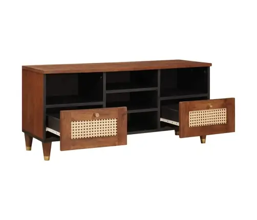 Mediju Uzglabāšanas Skapji Un Plaukti Brūna 100 X 33.5 X 46 Cm Vidaxl