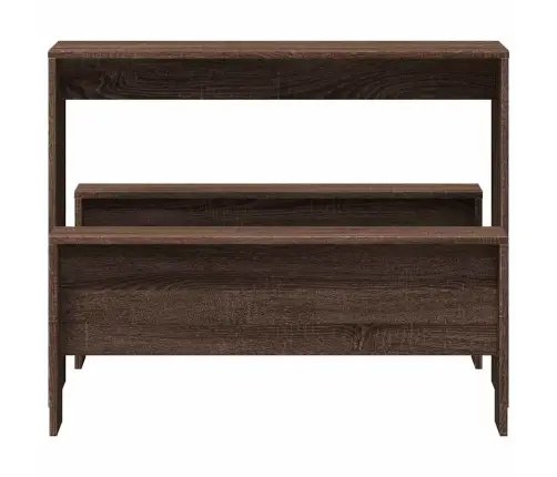 3 Daļīgs Ēdamgalda Un Sola Komplekts Brown Oak Engineered Wood Vidaxl