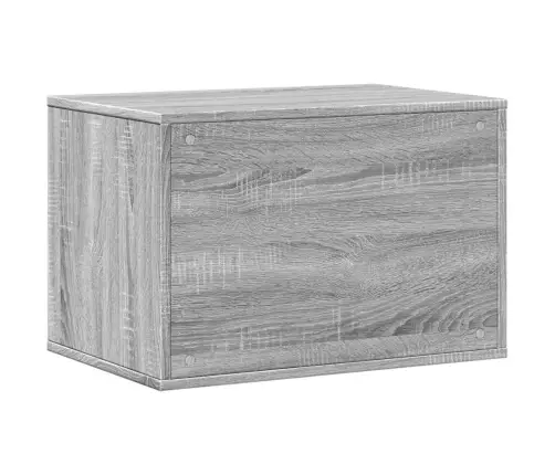 Kaķu Pakaišu Kastes Korpuss Pelēks 60X40X40Cm Inženierijas Koks Vidaxl