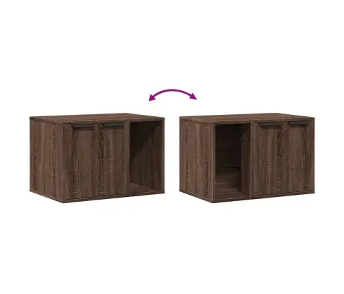 Kaķu Pakaišu Kastes Korpuss 60X40X40 Cm Inženierijas Koks Vidaxl