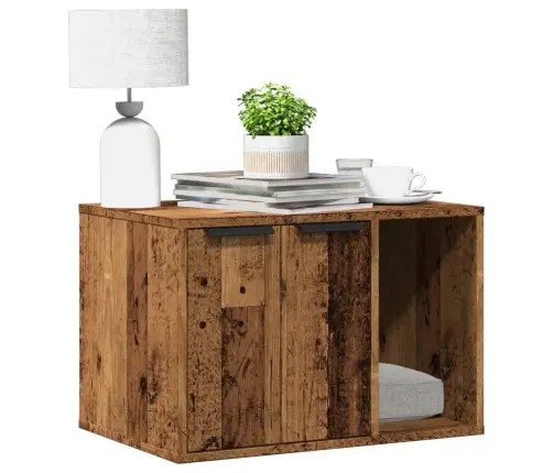 Kaķu Pakaišu Kastes Korpuss 60X40X40 Cm Inženierijas Koks Vidaxl