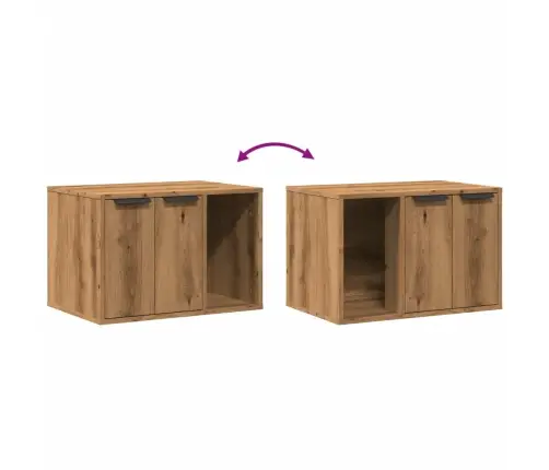 Kaķu Pakaišu Kastes Korpuss 60X40X40 Cm Inženierijas Koks Vidaxl