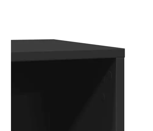 Kaķu Pakaišu Kastes Korpuss Melns 80X50X45 Cm Inženierijas Koks Vidaxl