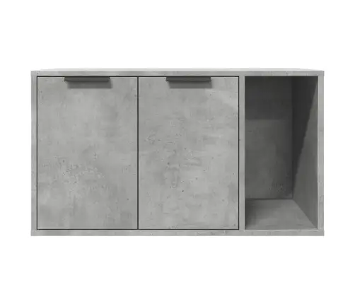 Kaķu Pakaišu Kastes Korpuss Pelēks 80X50X45Cm Inženierijas Koks Vidaxl