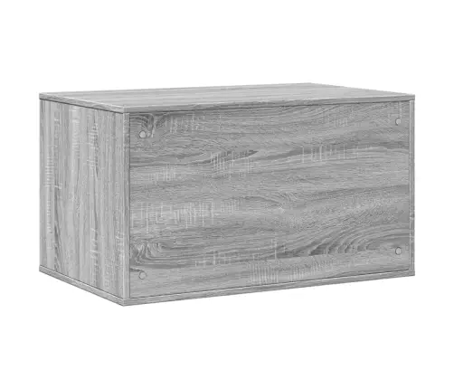 Kačių Kraiko Dėžės Spintelė, Pilka Ąžuolo, 80X50X45cm Mediena