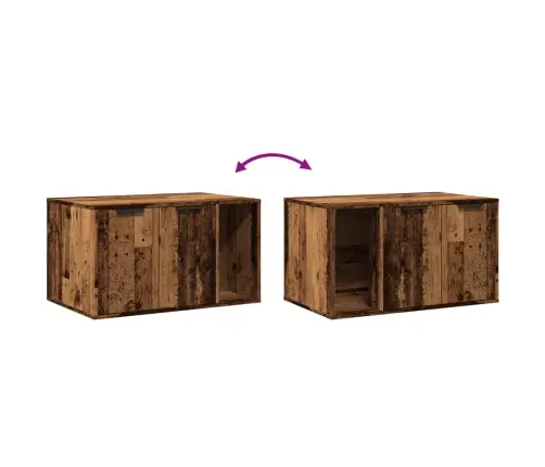 Kaķu Pakaišu Kastes Korpuss 80X50X45 Cm Inženierijas Koks Vidaxl