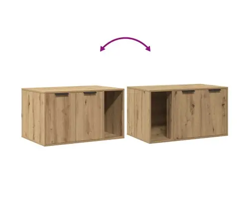 Kaķu Pakaišu Kastes Korpuss 80X50X45 Cm Inženierijas Koks Vidaxl