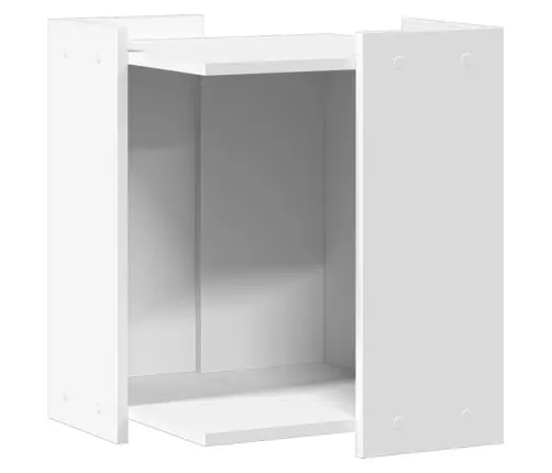 Kaķu Pakaišu Kastes Korpuss Balts 42X42X51 Cm Inženierijas Koks Vidaxl