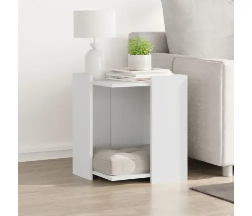 Kaķu Pakaišu Kastes Korpuss Balts 42X42X51 Cm Inženierijas Koks Vidaxl