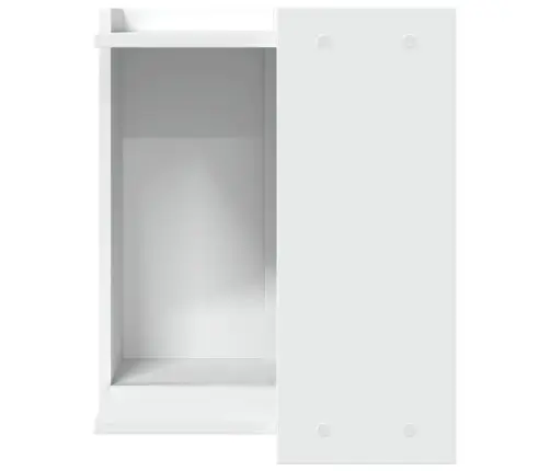 Kaķu Pakaišu Kastes Korpuss Balts 42X42X51 Cm Inženierijas Koks Vidaxl