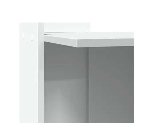 Kaķu Pakaišu Kastes Korpuss Balts 42X42X51 Cm Inženierijas Koks Vidaxl