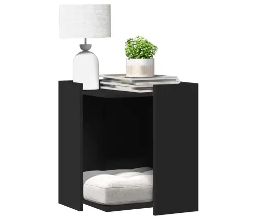 Kassi Liivakast Korpus, Must, 42X42X51 cm Tehispuit