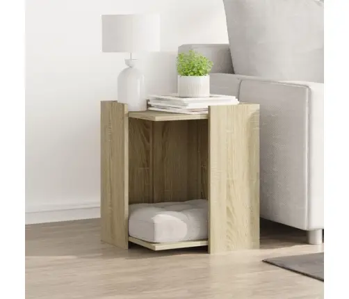 Kaķu Pakaišu Kastes Korpuss Ozola 42X42X51 Cm Inženierijas Koks Vidaxl