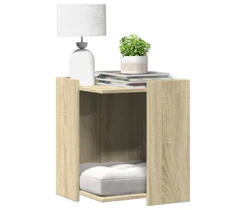 Kaķu Pakaišu Kastes Korpuss Ozola 42X42X51 Cm Inženierijas Koks Vidaxl