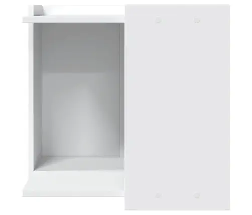 Kaķu Pakaišu Kastes Korpuss Balts 53X53X51 Cm Inženierijas Koks Vidaxl