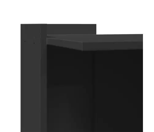 Kaķu Pakaišu Kastes Korpuss Melns 53X53X51 Cm Inženierijas Koks Vidaxl