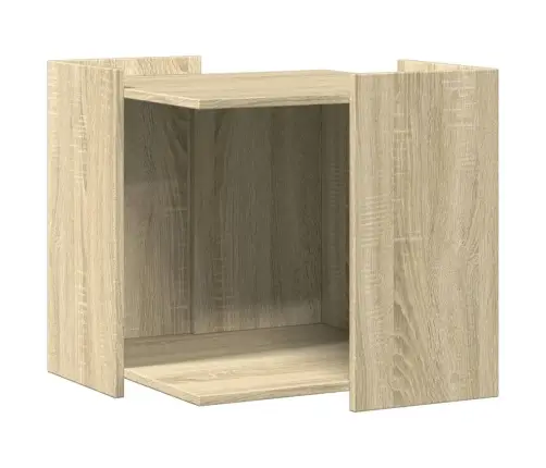 Kaķu Pakaišu Kastes Korpuss Ozola 53X53X51 Cm Inženierijas Koks Vidaxl