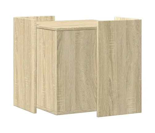 Kaķu Pakaišu Kastes Korpuss Ozola 53X53X51 Cm Inženierijas Koks Vidaxl