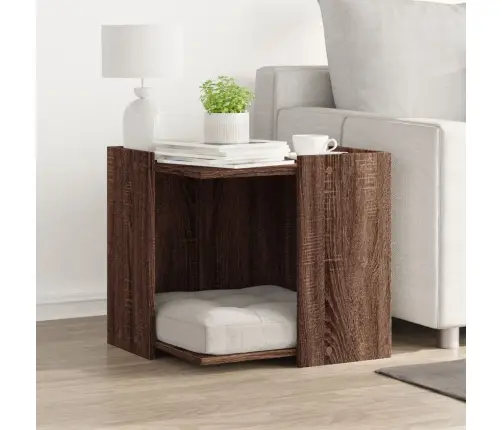 Kaķu Pakaišu Kastes Korpuss 53X53X51 Cm Inženierijas Koks Vidaxl