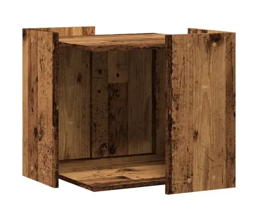 Kassi Liivakast Korpus, Vana Puit, 53X53X51 cm Tehispuit