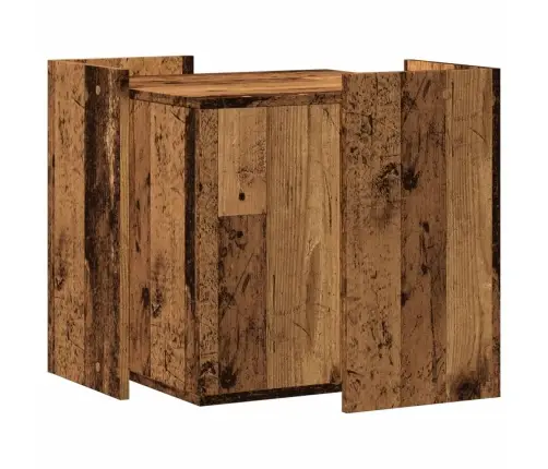 Kassi Liivakast Korpus, Vana Puit, 53X53X51 cm Tehispuit