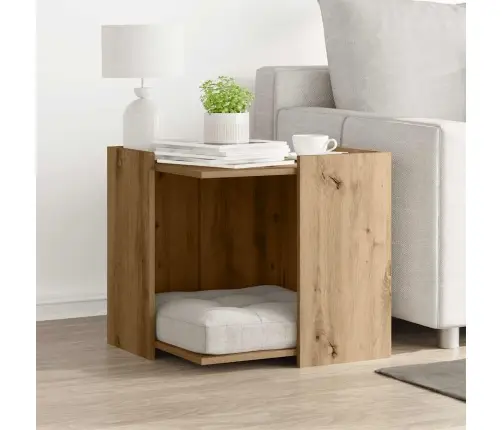 Kaķu Pakaišu Kastes Korpuss 53X53X51 Cm Inženierijas Koks Vidaxl