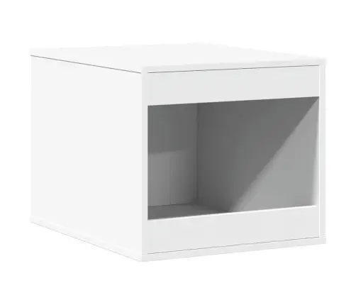 Kaķu Pakaišu Kastes Korpuss Balts 47X59X42 Cm Inženierijas Koks Vidaxl