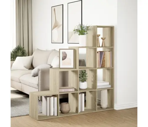 Ruumijagaja 4 Korrust, Sonoma Tamm, 131,5X29X131,5cm Tehispuit Ruumijagaja 4 Korrust, Sonoma Tamm, 131,5X29X131,5cm Tehispuit