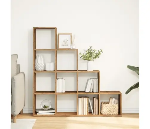 Ruumijagaja 4 Korrust, Vana Puit, 131,5X29X131,5 cm Tehispuit