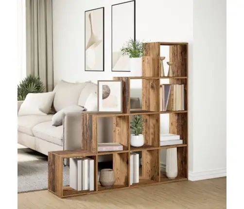 Ruumijagaja 4 Korrust, Vana Puit, 131,5X29X131,5 cm Tehispuit