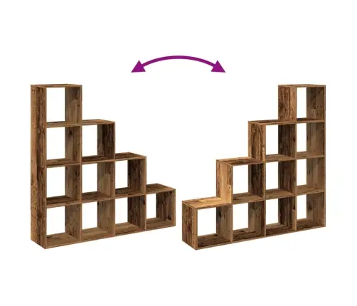 Ruumijagaja 4 Korrust, Vana Puit, 131,5X29X131,5 cm Tehispuit