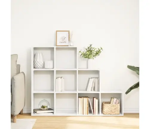 Pertvara/Knygų Spinta, Balta, 137,5X29X103,5cm 3 Aukštų